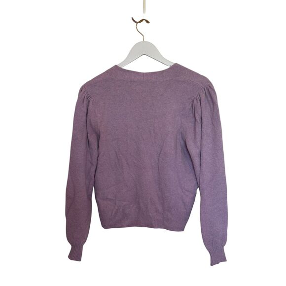 Anne Taylor LOFT Purple Bedazzled Cardigan Sweater- Small - Picture 5 of 16